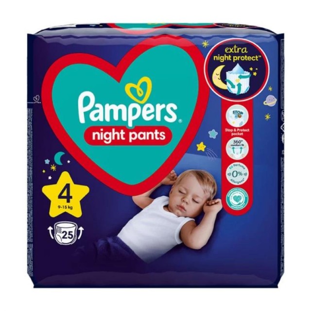 Pampers Gace Za Noc Vp 4 25X A1