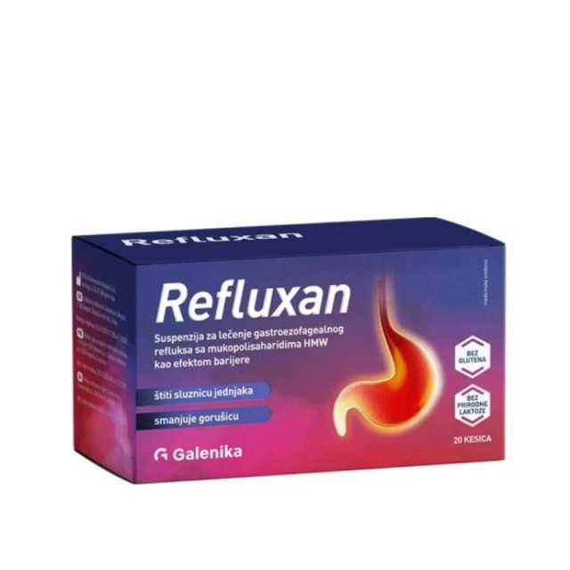 Refluxan Oralna Suspenzija 20 Kesica Refluxan Oralna Suspenzija 20 Kesica