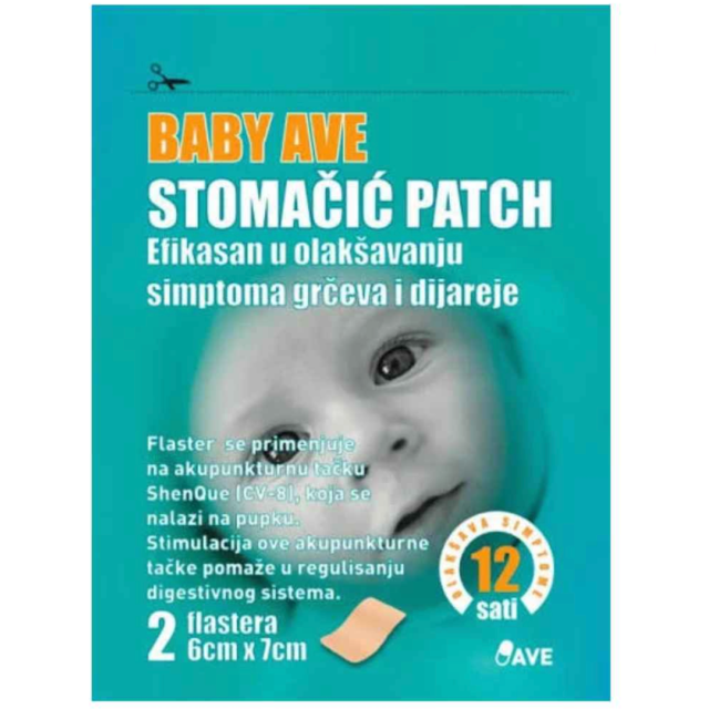 Ave Baby Stomačić Patch 2 Flastera