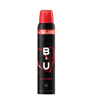 B.U. HEARTBEAT dezodorans u spreju 150 ml + 50 ml, 200 ml 