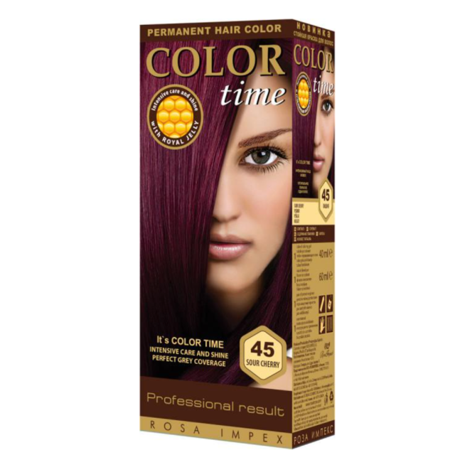 Color Time Farba Za Kosu Višnja Br.45 Color Time Farba Za Kosu Višnja Br.45
