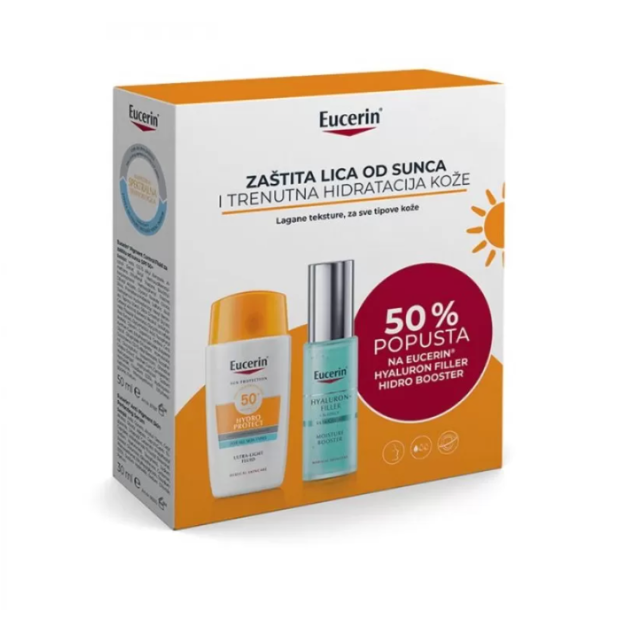 Eucerin Box Sun Hydro Protect 50Ml + Hyaluron Hidro Booster 30Ml