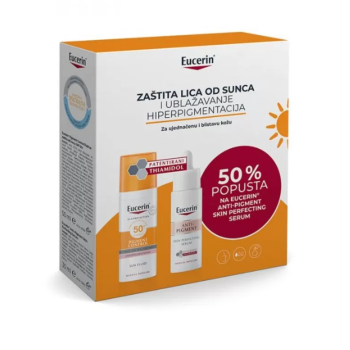 EUCERIN BOX SUN PIGMENT CONTROL SPF50 50ML + ANTIPIGMENT SKIN PERFECTING SERUM 30ML