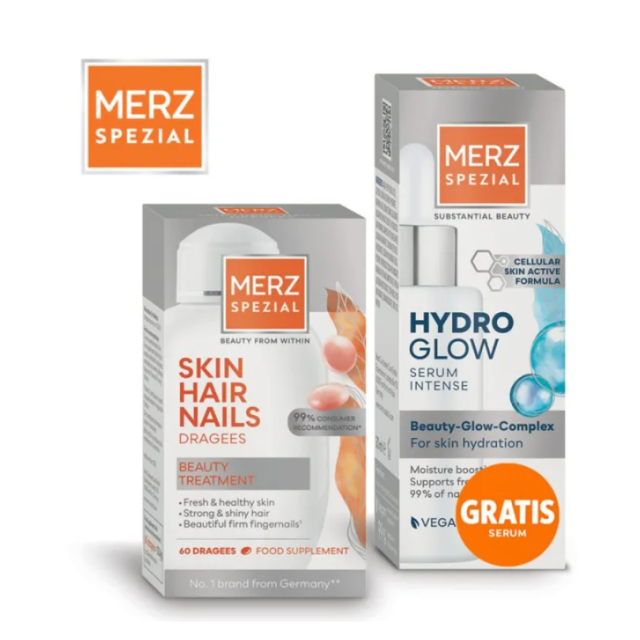 Merz Promo Spezial Dražeje A60 + Merz Hydro Glow Serum 30 Ml Merz Promo Spezial Dražeje A60 + Merz Hydro Glow Serum 30 Ml