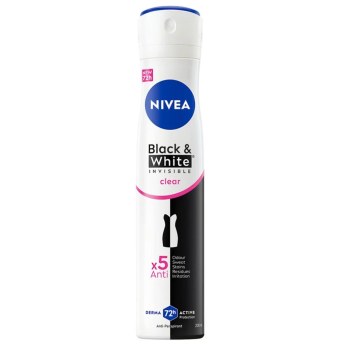 NIVEA BLACK & WHITE INVISIBLE CLEAR ANTIPERSPIRANT DEZODORANS U SPREJU 200 ML