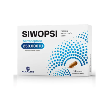 SIWOPSI SERRAPEPTASE 250000 IU 15 KAPSULA