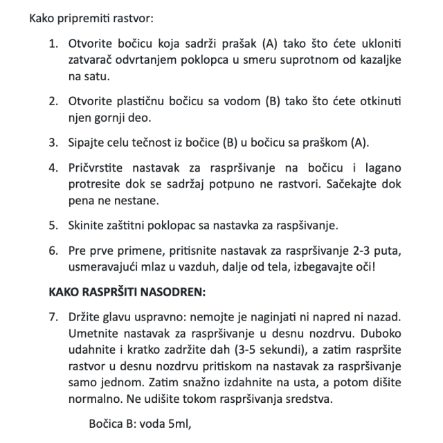 Nasodren Sprej Za Nos