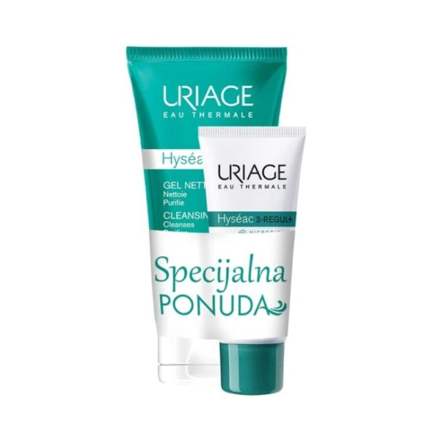Uriage Hyseac 3-Regul Plus Krema 40Ml+Gel Za Pranje 150Ml Uriage Hyseac 3-Regul Plus Krema 40Ml+Gel Za Pranje 150Ml