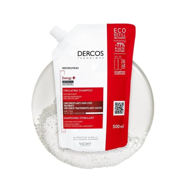 Vichy Dercos Energy+ Stimulišući Šampon Refill 500 Ml