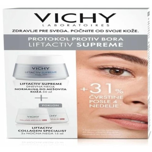 Vichy Liftactiv Supreme Krema Za Suvu Kozu 50Ml+ Liftactiv Collagen Specialist Dnevna I Noćna Krema Promo Vichy Liftactiv Supreme Krema Za Suvu Kozu 50Ml+ Liftactiv Collagen Specialist Dnevna I Noćna Krema Promo