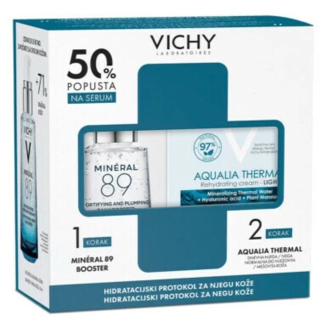 Vichy Set Mineral 89 Booster 50 Ml+Aqualia Thermal Light 50 Ml Vichy Set Mineral 89 Booster 50 Ml+Aqualia Thermal Light 50 Ml