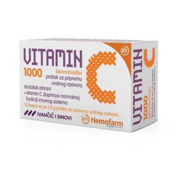 HEMOFARM VITAMIN C 1000 MG, 10 KESICA