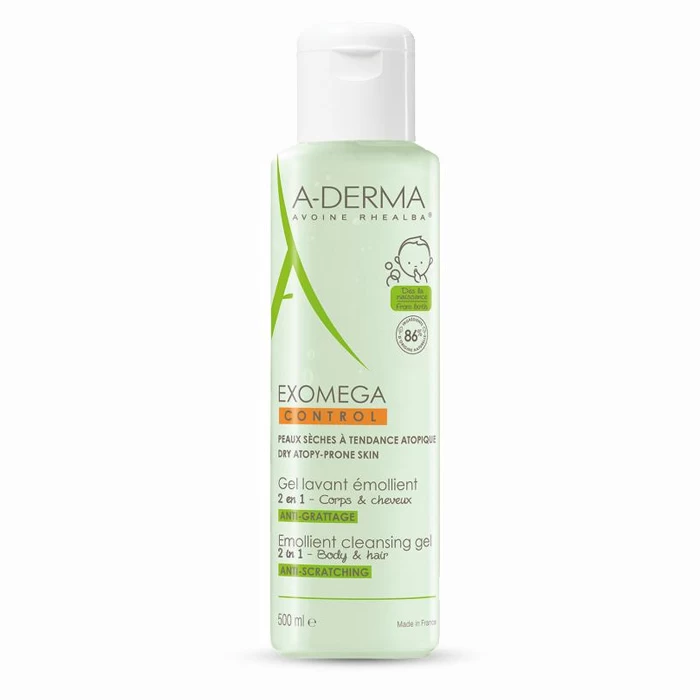 A-DERMA Exomega control penušavi gel 2 u 1 200 ml