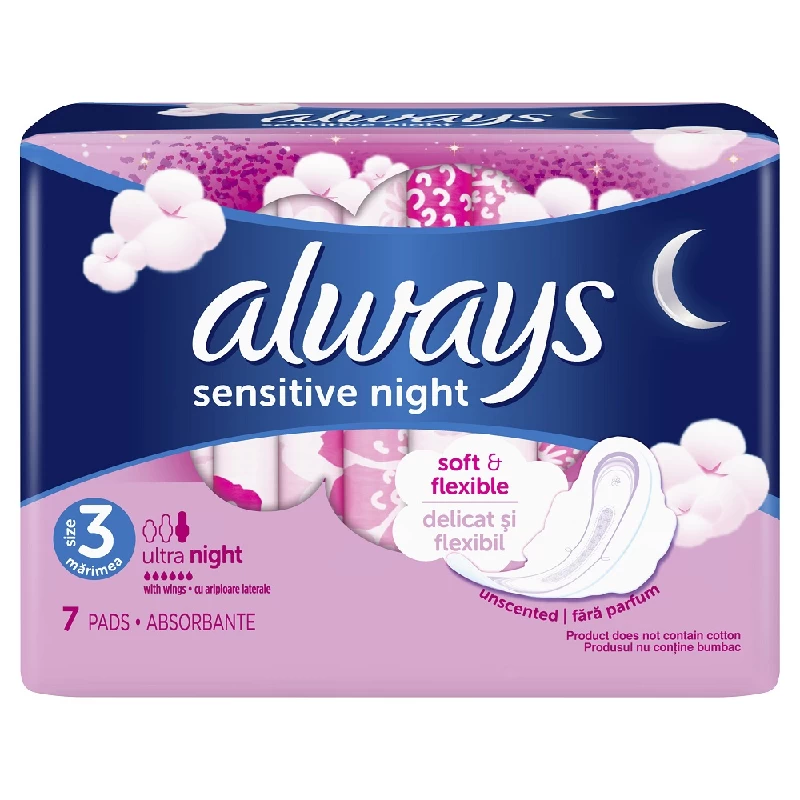 ALWAYS ULOSCI SENSITIVE ULTRA NIGHT 7X ONLY