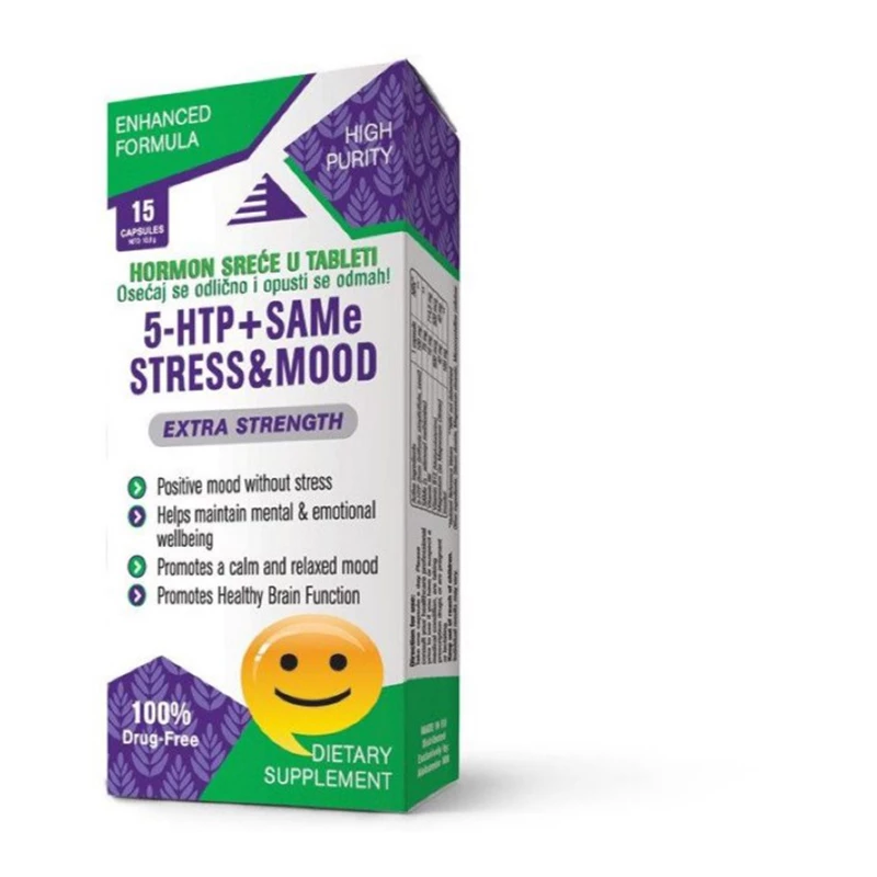 AMN 5-HTP+SAME STRES&MOOD CAPS 15X, doza sreće u kapsuli