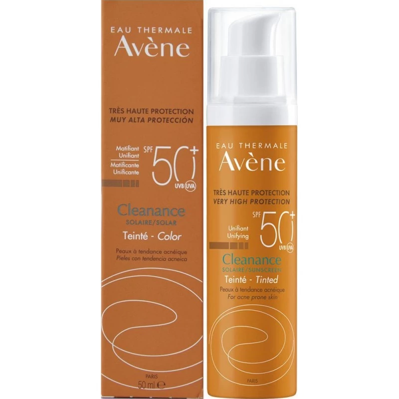 Avene Sun cleanance emulzija tonirana SPF50+ 50ml