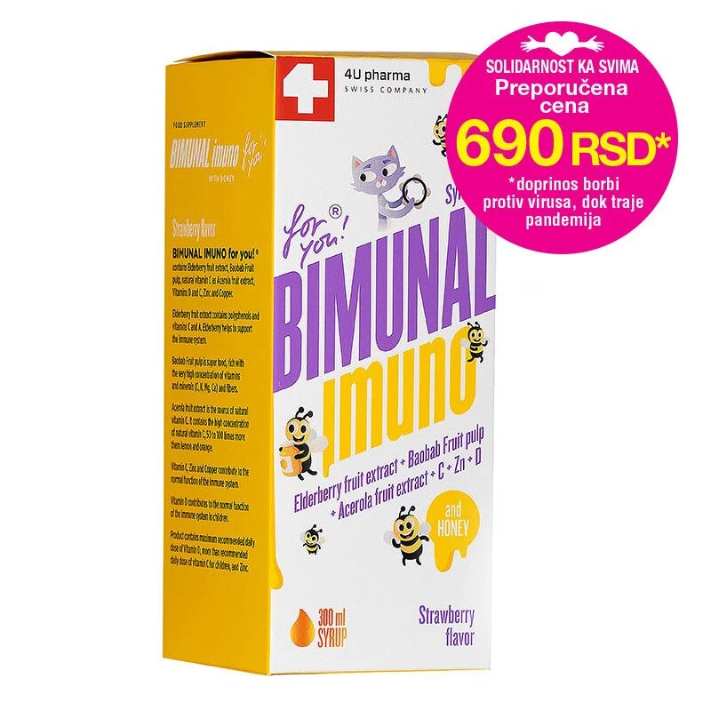 BIMUNAL IMUNO FOR YOU SIRUP 300ML SOLIDAR