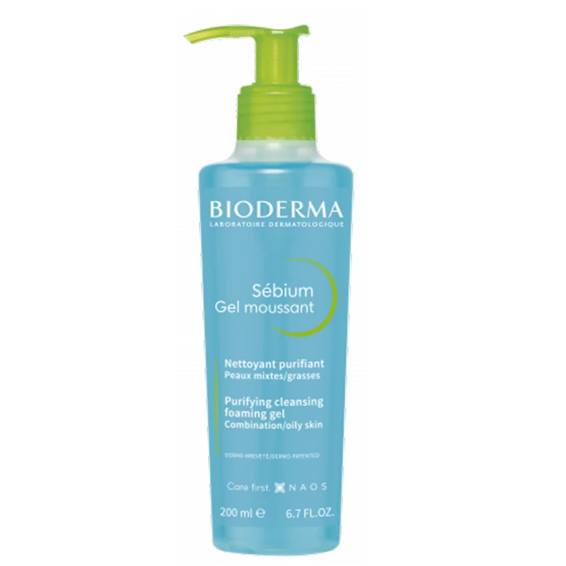 Bioderma sebium gel moussant 200 ml gel za čišćenje lica za kombinovanu do masnu kožu