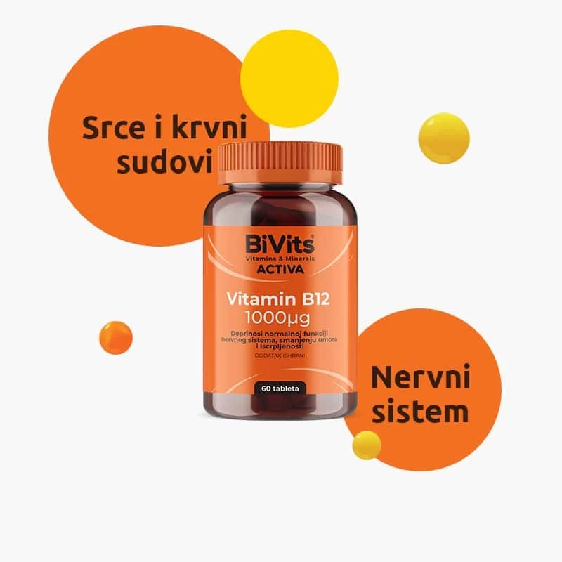 BIVITS ACTIVA VIT B12 1000 TBL 60X