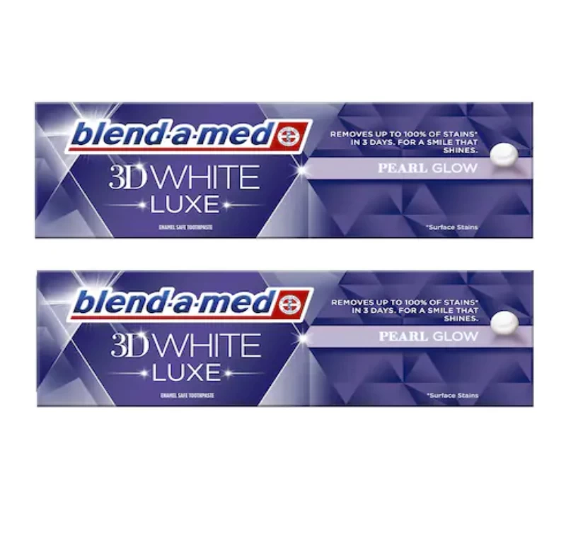 BLEND-A-MED PASTA ZA ZUBE 3D WHITE LUXE PEARL GLOW 2X75ML