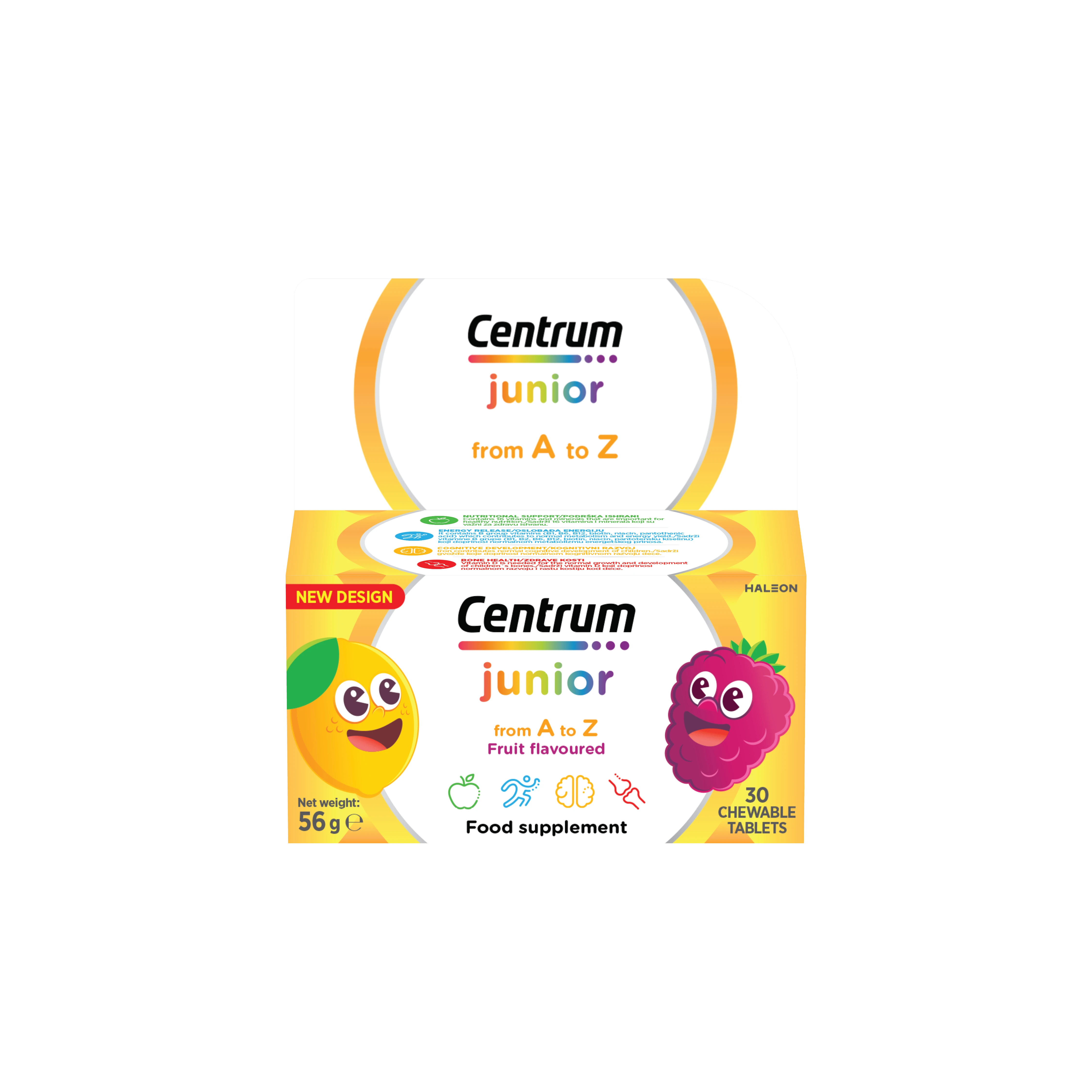 CENTRUM JUNIOR TBL ZA ZVAKANJE 30X , vitamini i minerali za decu stariju od 4 godine