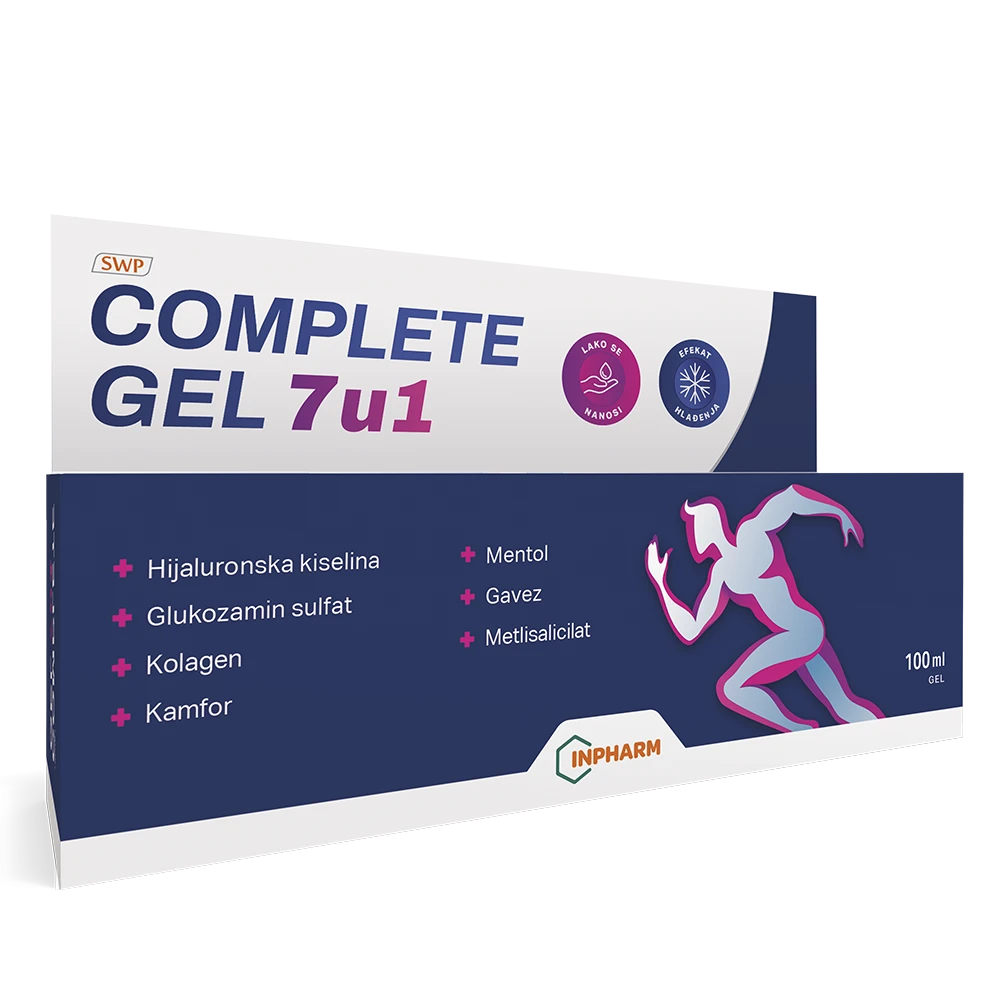 COMPLETE GEL 7 u 1, za masažu delova tela pre, za vreme i posle aktivnosti, 100 ml