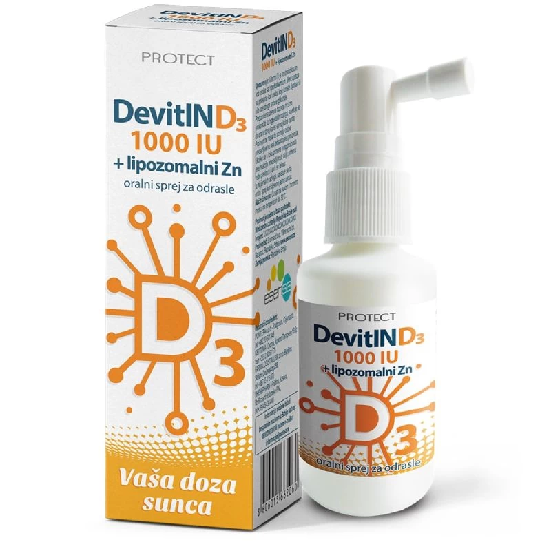 Devitin d3 1000ij+zn sprej 30ml