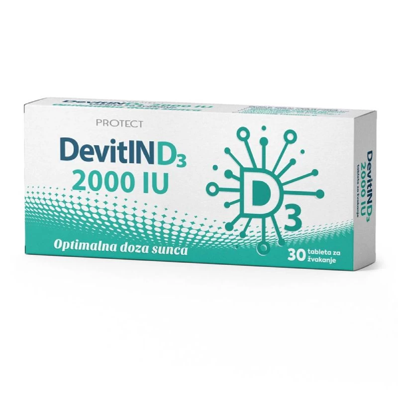 Devitin d3 2000ij 30 tbl.za zvakanje