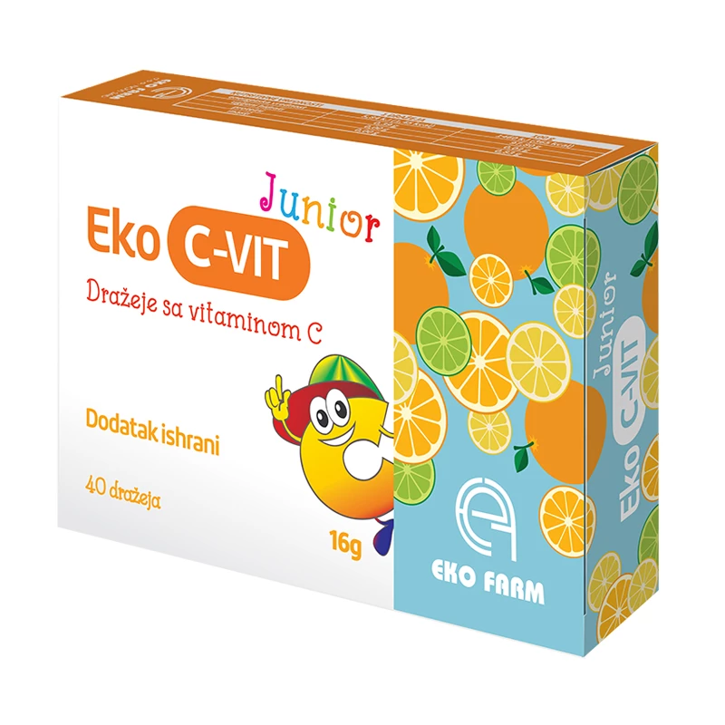 Ekofarm eko c vit junior drag 40x50mg