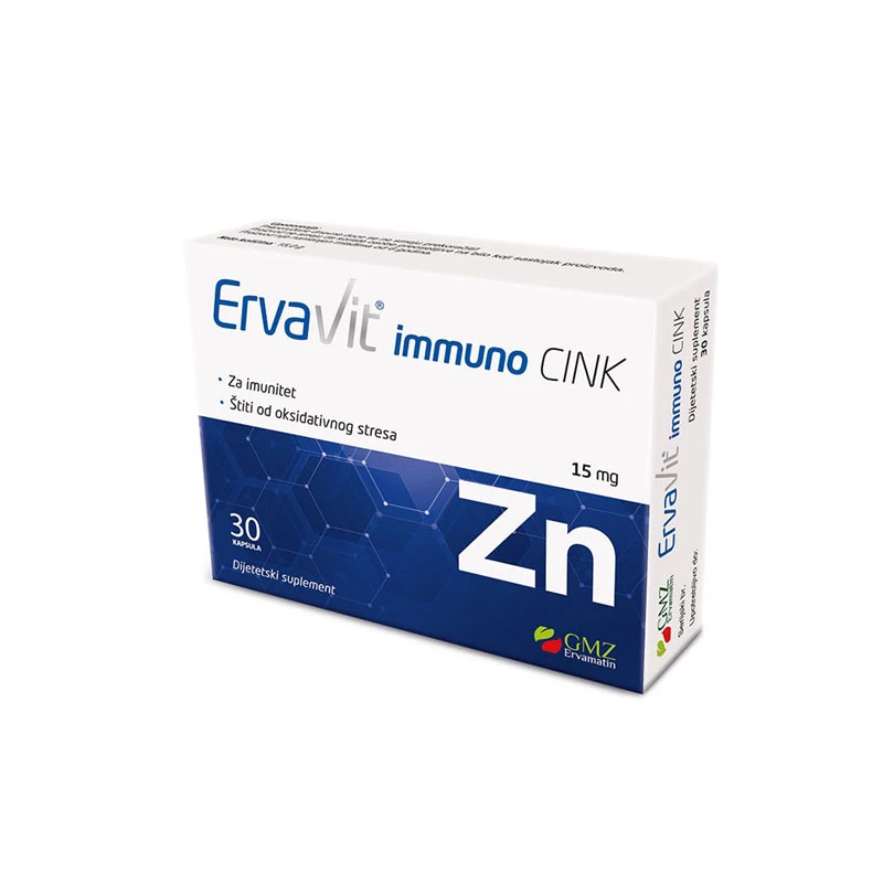 Ervavit immuno cink caps 30x15mg