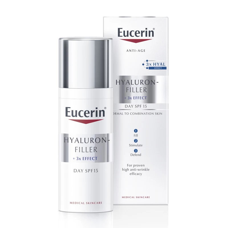 Eucerin Hyaluron-Filler Dnevna krema za normalnu i mešovitu kožu SPF15