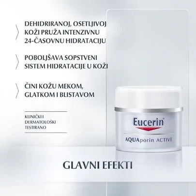 Eucerin AQUAporin ACTIVE Bogata hidratantna krema za lice