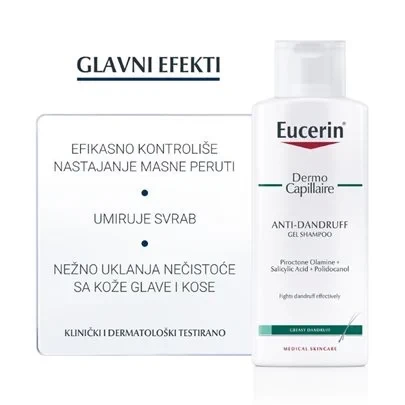 Eucerin DermoCapillaire Gel šampon protiv masne peruti