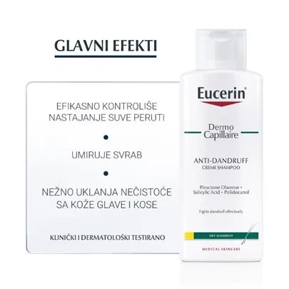 Eucerin DermoCapillaire Krem šampon protiv suve peruti