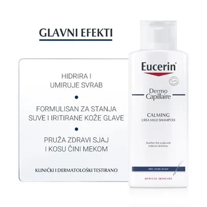 Eucerin DermoCapillaire Šampon za suvu kožu glave i suvu kosu