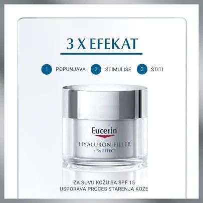 Eucerin Hyaluron-Filler Dnevna krema za suvu kožu SPF15