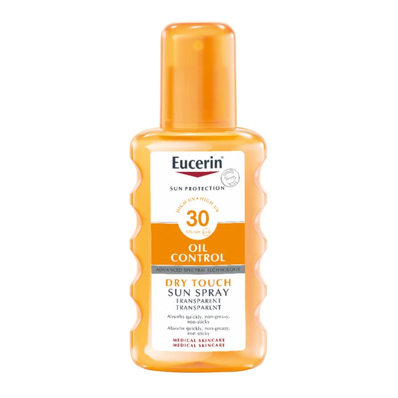 Eucerin Sun Oil Control Dry Touch sprej za zaštitu osetljive kože od sunca SPF 30