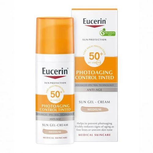 Eucerin Sun Anti-age Tonirani fluid za zaštitu od sunca SPF50+ Tamni