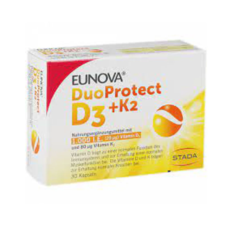 Eunova duo protect d3/1000iu+k2 caps 30x