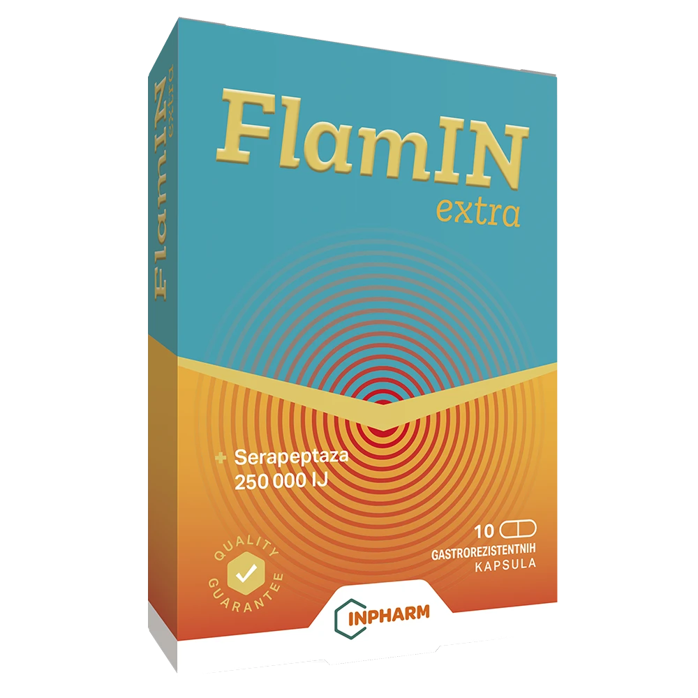FlamIN EXTRA,  za upalu-otok-bol , 10 kapsula