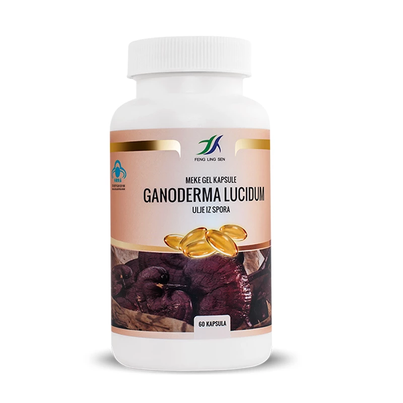 Ganoderma lucidum caps 60x