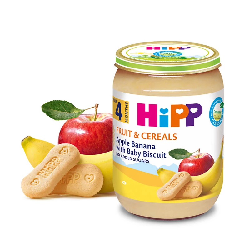 Hipp kaša jabuka/banana/keks 190 g