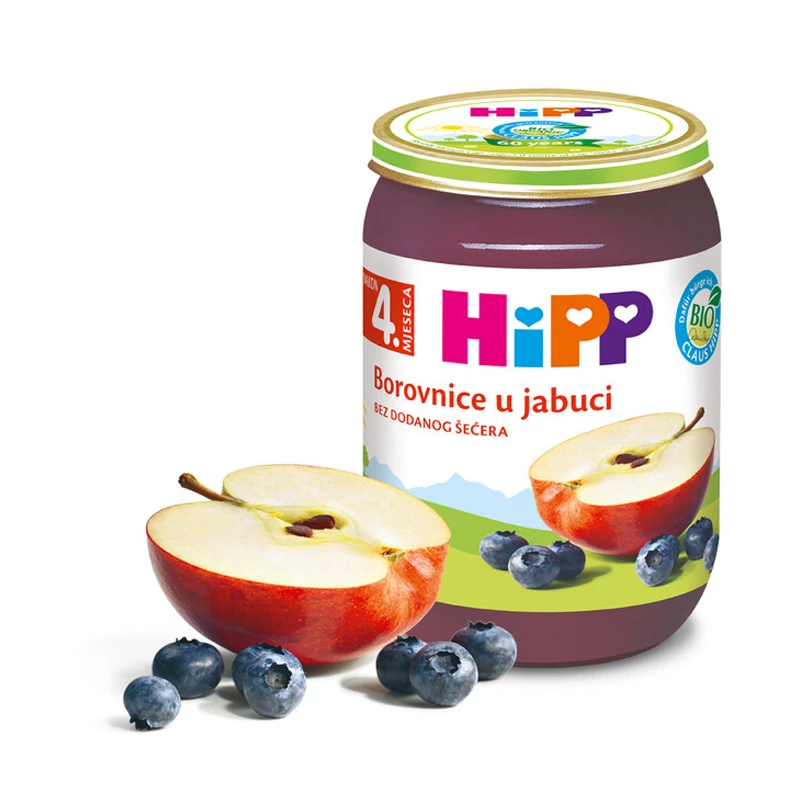 Hipp kaša jabuka/borovnica/banana 190 g