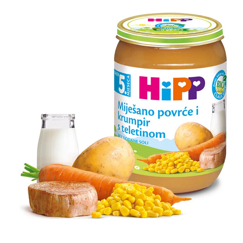Hipp kaša teletina/ povrće/krompir 190 g
