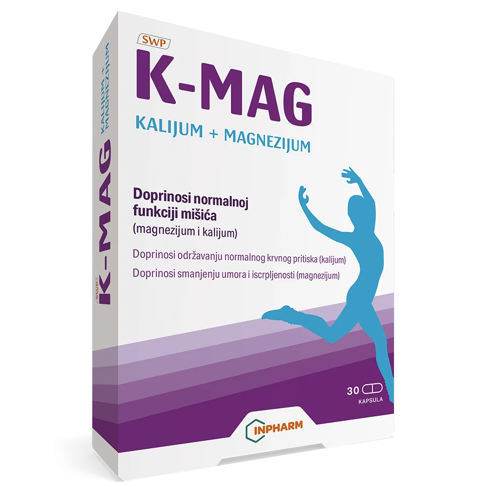 K-MAG, kalijum i magnezijum, 30 kapsula