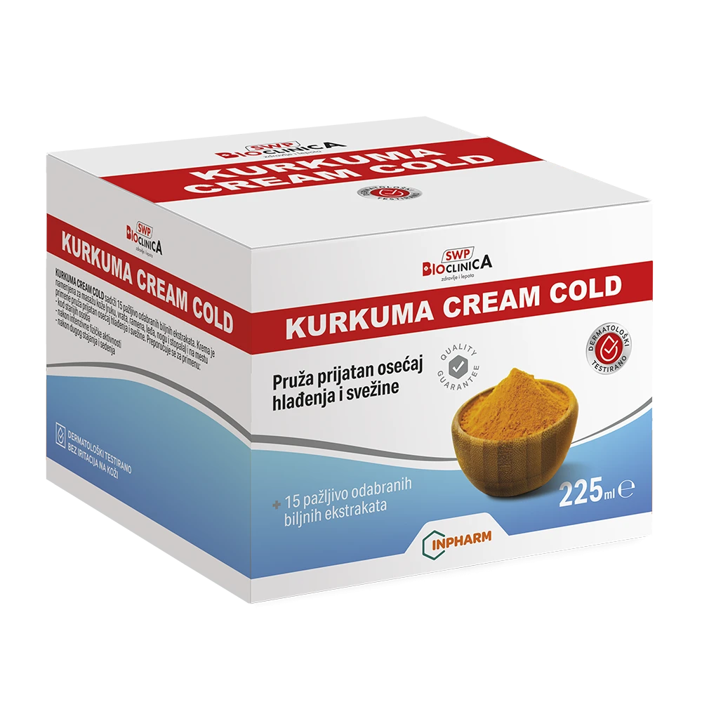 KURKUMA CREAM COLD,  krema sa snažnim efektom hlađenja, 225 ML