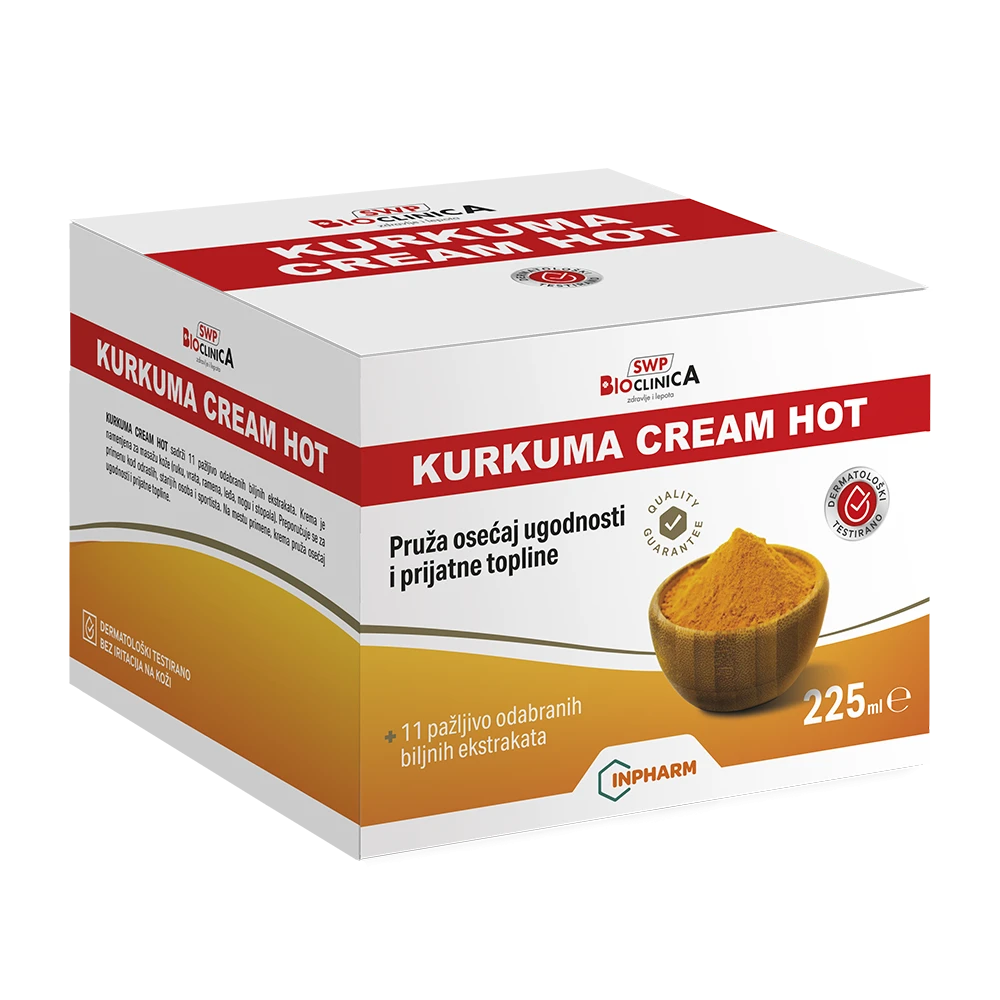 KURKUMA CREAM HOT, za hronične bolove u kostima ,225 ML