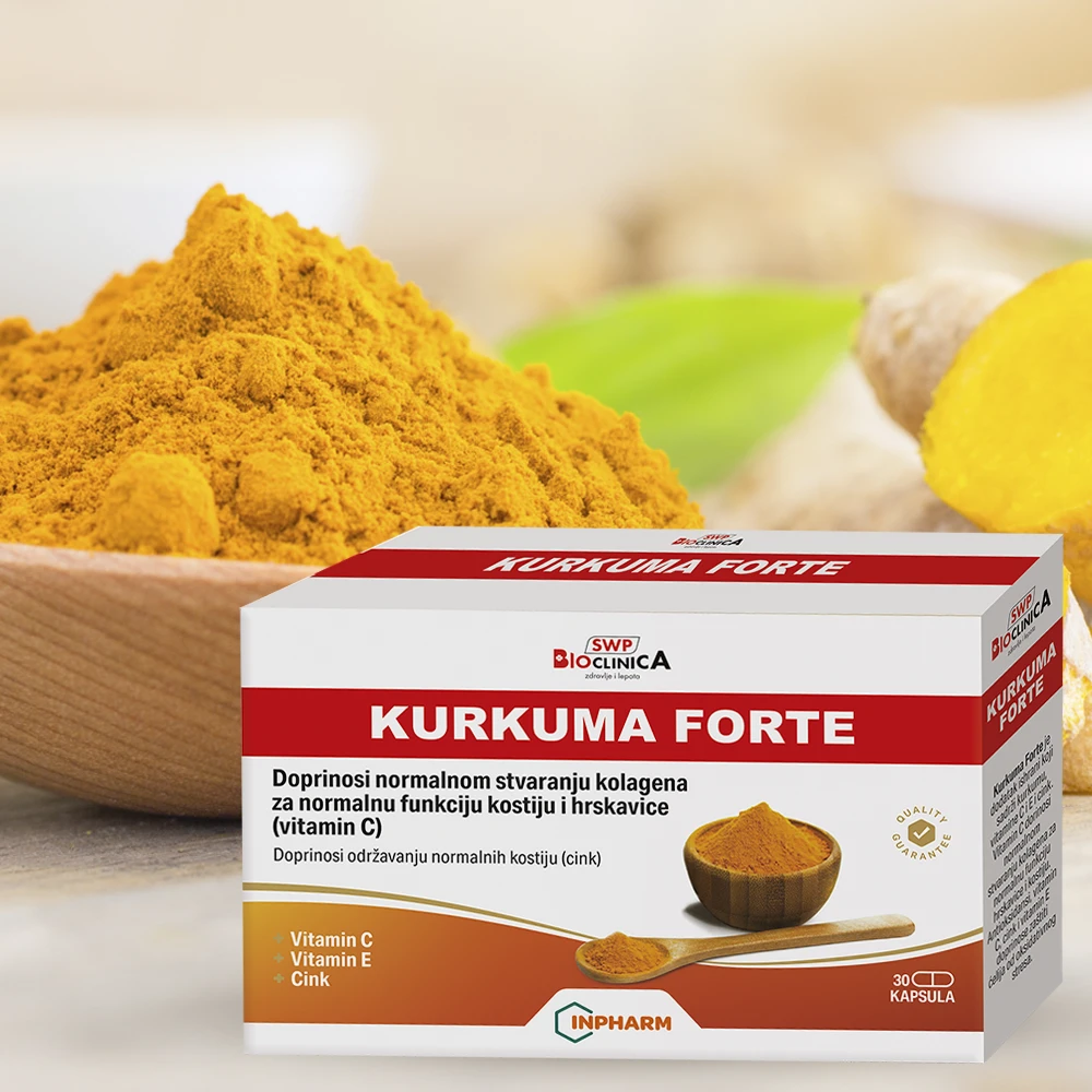KURKUMA FORTE, za jake kosti i zglobove, 30kapsula
