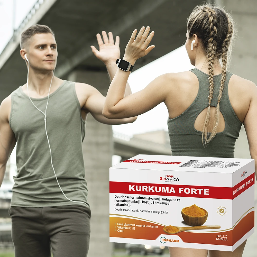 KURKUMA FORTE, za jake kosti i zglobove, 60 kapsula