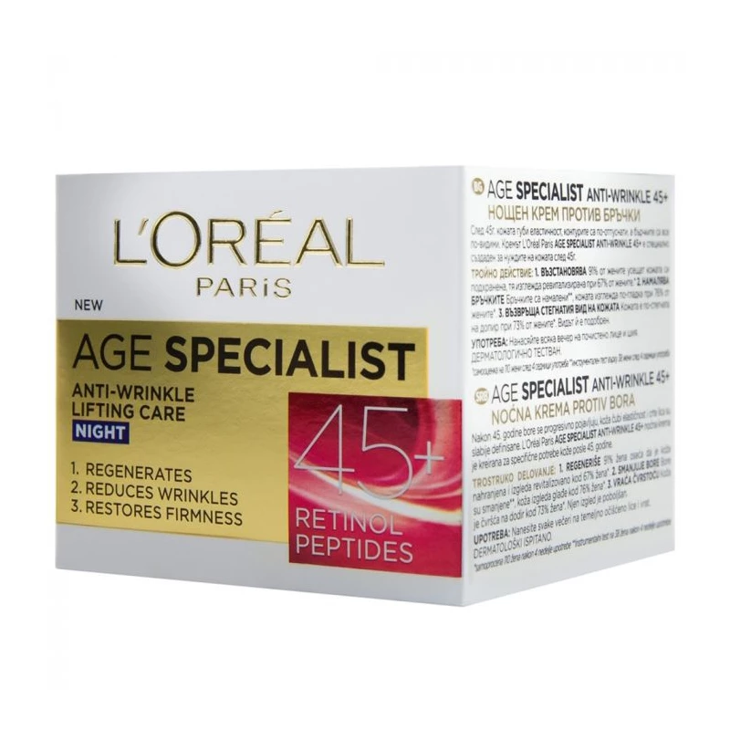 LOREAL AGE SPECIALIST 45+ KREMA NOC 50ML